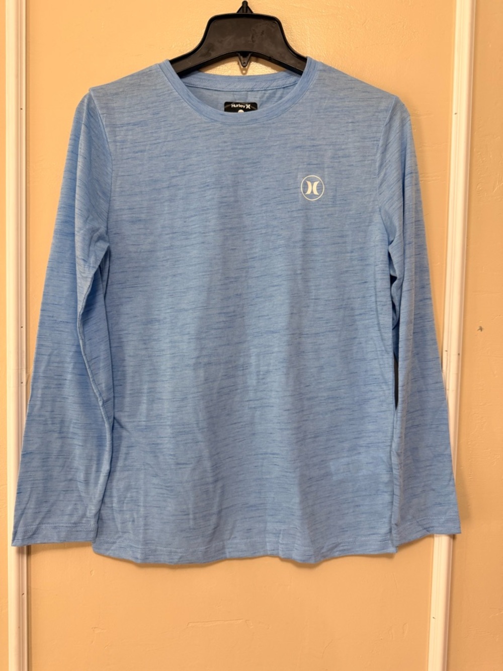 Hurley Light Blue Long Sleeve Crewneck Shirt